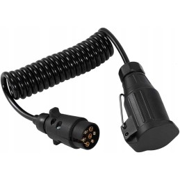 Spiral cable extending the 7-pin 13-pin 2m spiral cable for trailers