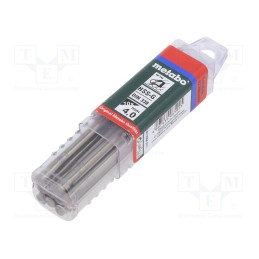1 set x METABO - 627882000 - Drill bit, for metal, Ø: 4mm, L: 75mm, Working part len: 43mm