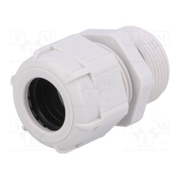 1 pcs x BM GROUP - BM4021L - Cable gland, with long thread, PG21, IP68, polyamide, grey