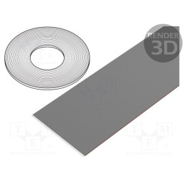 1 rol x CONNFLY - DS1057-64A282R-76.5 - Wire: ribbon, 1.27mm, stranded, Cu, unshielded, PVC, grey, 76m