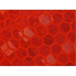Red reflective tape, honeycomb foil, 10 cm