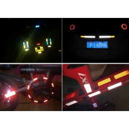 Red reflective tape, honeycomb foil, 10 cm