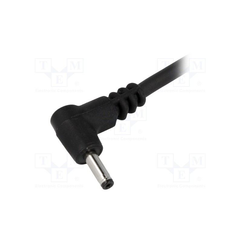 1 pcs x BQ CABLE - DC.CAB.1811.0150 - Cable, 2x1mm2, wires,DC 5,5/1,7 plug, angled, black, 1.5m