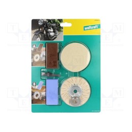 1 set x WOLFCRAFT - 2178000 - Cleaning cloth: polishing set, HOBBY