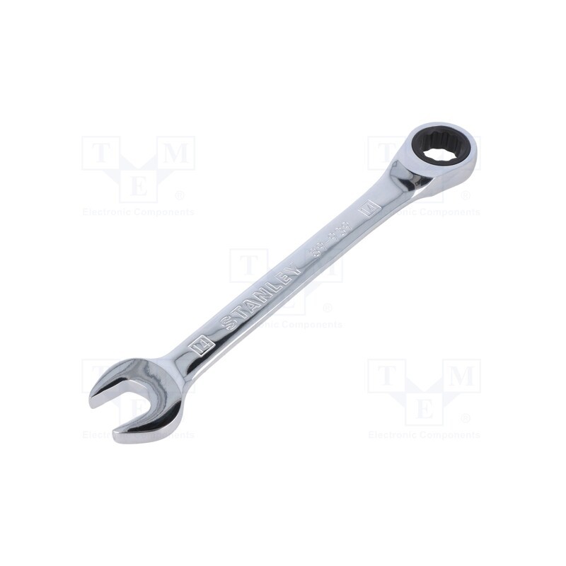 1 pcs x STANLEY - 4-89-939 - Wrench, combination spanner,with ratchet, 14mm, nickel plated
