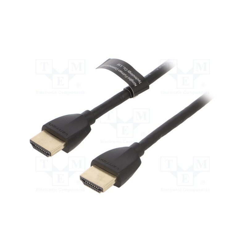 1 pcs x VENTION - AAIBG - Cable, HDMI 2.0, HDMI plug,both sides, PVC, 1.5m, black, 32AWG