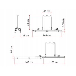 Bicycle rack for garage camper slide pro fia