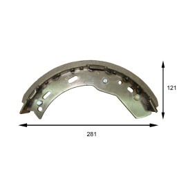 Brake shoes set forklift toyota 7 fg fd k40 from 3 5 4t