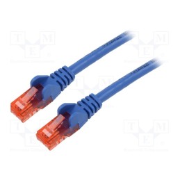 1 pcs x Goobay - 68447 - Patch cord, U/UTP, 6, stranded, CCA, PVC, blue, 15m, 24AWG