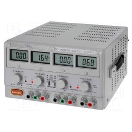 1 pcs x AXIOMET - AX-3005D-3 - Power supply: laboratory, linear,multi-channel, 0÷30VDC, 0÷5A