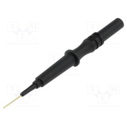 1 pcs x ELECTRO-PJP - 464-IEC-NEEDLE13/0,6-SW - Probe tip, 1A, 600V, black, Socket size: 4mm, Overall len: 92mm