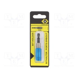 1 pcs x C.K - T4567D - Holders for screwdriver bits, Socket: 1/4', Overall len: 60mm