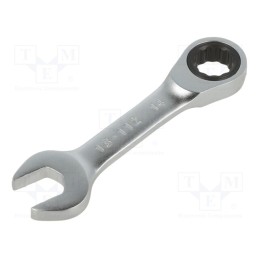 1 pcs x STANLEY - FMMT13112-0 - Wrench, combination spanner,with ratchet, 14mm, short, FATMAX®