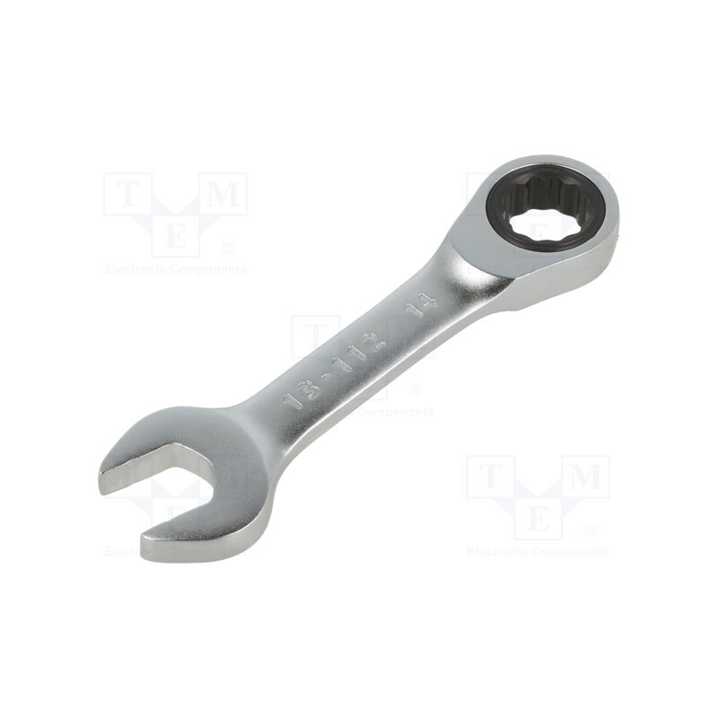 1 pcs x STANLEY - FMMT13112-0 - Wrench, combination spanner,with ratchet, 14mm, short, FATMAX®