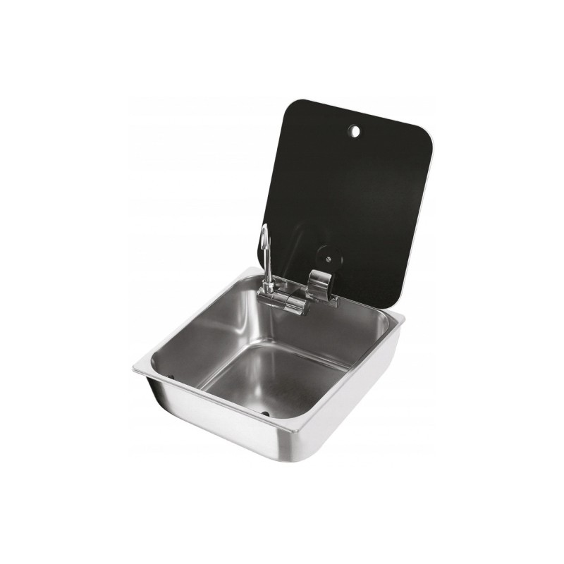 Stainless steel sink, can 32x35x15 cm