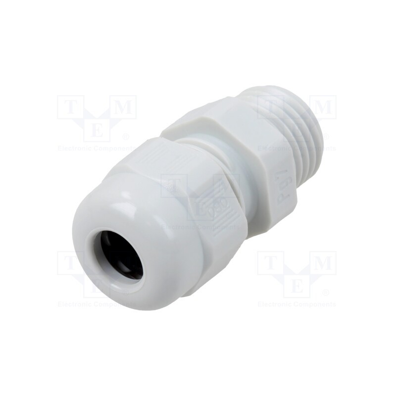 1 pcs x OBO BETTERMANN - V-TEC PG7+ LGR - Cable gland, PG7, IP68, polyamide, light grey, V-TEC PG
