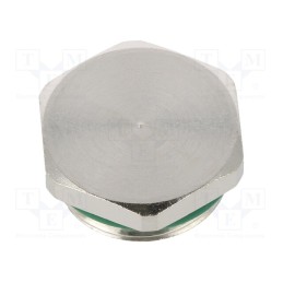 1 pcs x HUMMEL - 1.157.2000.50 - Stopper, M20, 1.5, IP68, brass, Plating: nickel, V-NE-Ms, Seal: FKM