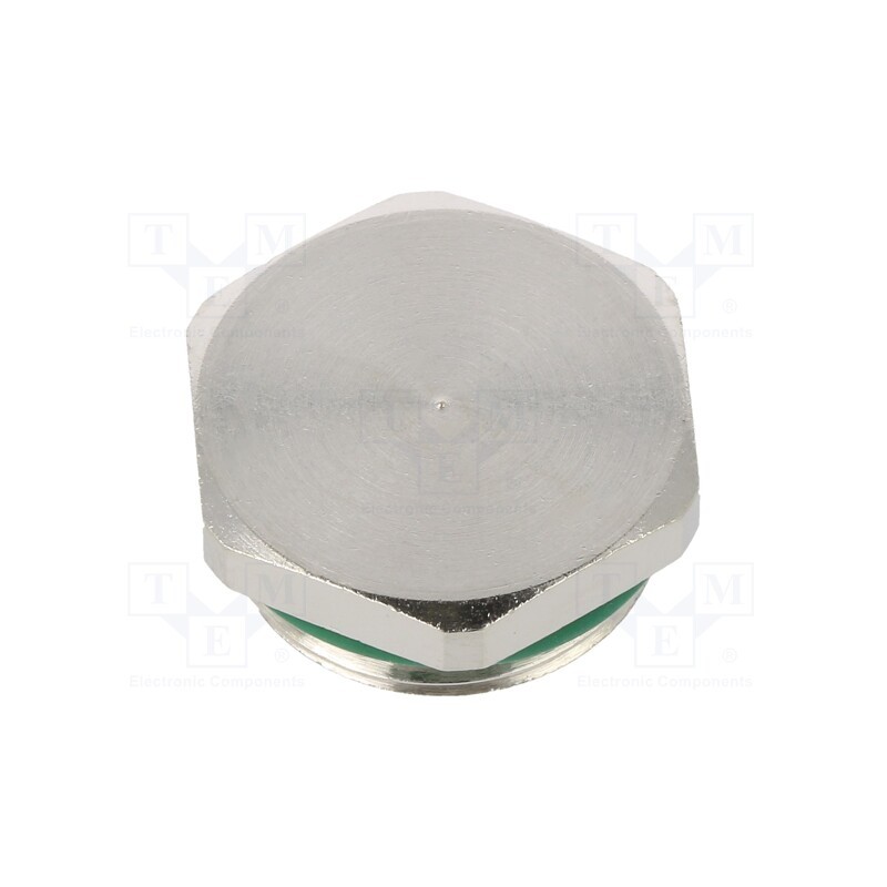 1 pcs x HUMMEL - 1.157.2000.50 - Stopper, M20, 1.5, IP68, brass, Plating: nickel, V-NE-Ms, Seal: FKM