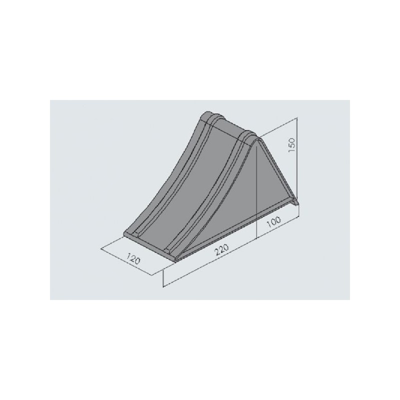 Camper trailer wheel chock type 36 alco