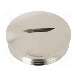 1 pcs x HUMMEL - 1.052.2900.01 - Stopper, PG29, IP54, brass, Plating: nickel, V-N-Ms, 8mm, -40÷80°C