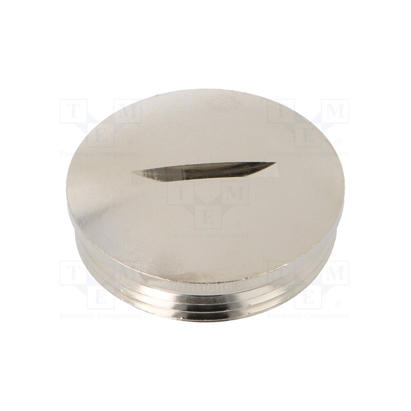 1 pcs x HUMMEL - 1.052.2900.01 - Stopper, PG29, IP54, brass, Plating: nickel, V-N-Ms, 8mm, -40÷80°C