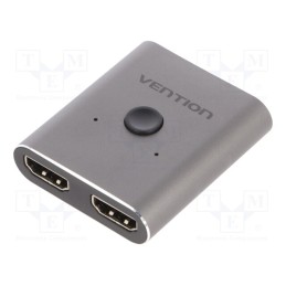 1 pcs x VENTION - AFUH0 - Switch, bidirectional,HDMI 2.0, grey, Input: HDMI socket