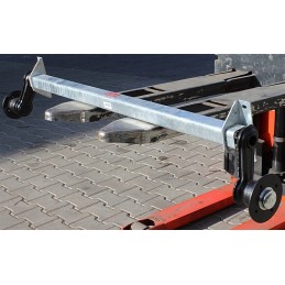 Unbraked trailer axle Knott VG7 1260mm