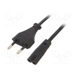 1 pcs x GEMBIRD - PC-184-VDE - Cable, 2x0.75mm2, CEE 7/16 (C) plug,IEC C7 female, PVC, 1.8m