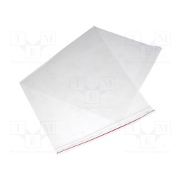 1 pcg x PLAST - PL.TOR200X400 - Self-seal bag, L: 400mm, Width: 200mm, Thick: 45um, polyetylene