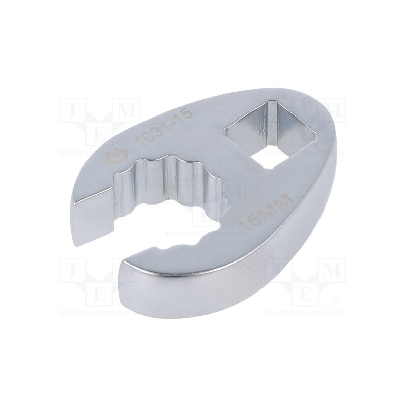 1 pcs x KING TONY - 1031-15R - Wrench, 12-angles,side,crowfoot,spanner,special, 15mm, L: 42mm