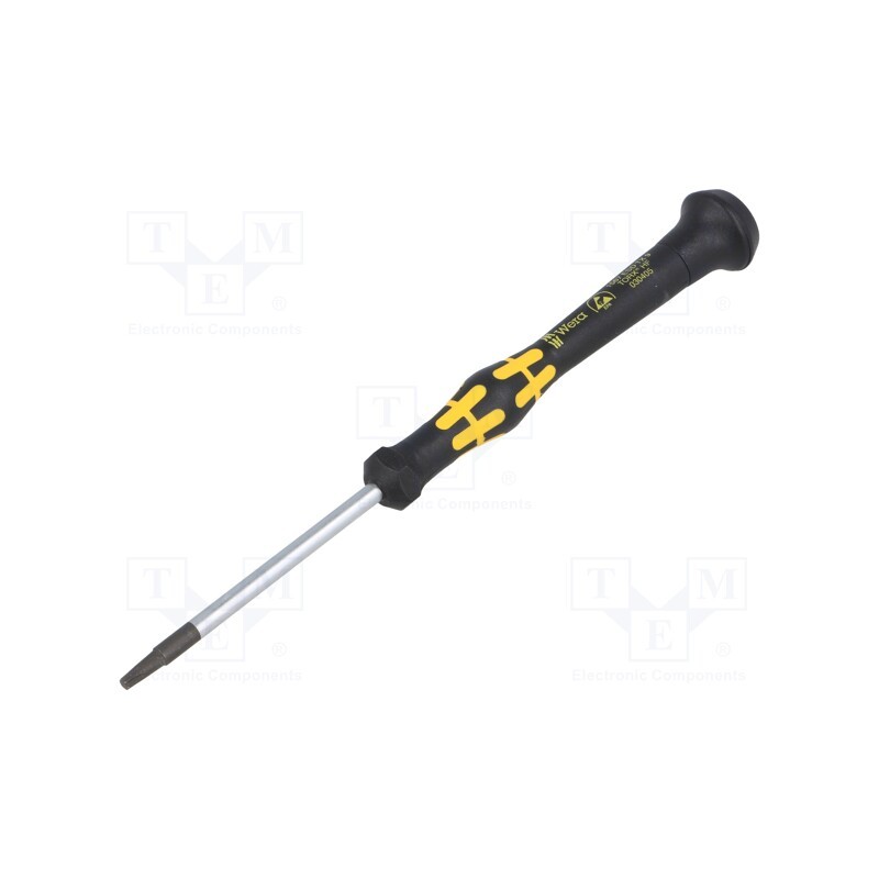 1 pcs x WERA - 5030405001 - Screwdriver, Torx®, precision, TX09, ESD, Blade length: 60mm