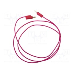 1 pcs x MUELLER ELECTRIC - BU-P1081-24-2 - Test lead, 5A, banana plug 3mm,both sides, Urated: 3kV, Len: 0.61m