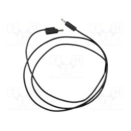 1 pcs x MUELLER ELECTRIC - BU-P1081-24-0 - Test lead, 5A, banana plug 3mm,both sides, Urated: 3kV, Len: 0.61m