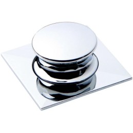 Chrome furniture lock button