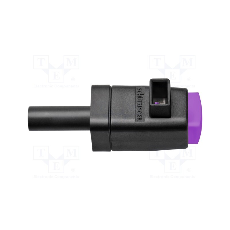 1 pcs x SCHu00dcTZINGER - SDK 799 / PVI - Laboratory clamp, purple, 300VDC, 16A, screw, nickel, polyamide