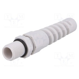 1 pcs x BM GROUP - BM4007S - Cable gland, with strain relief, PG7, IP68, polyamide, grey