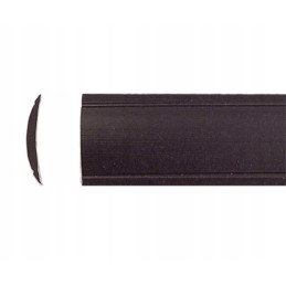 Filling the aluminum strip 12mm black 20mb