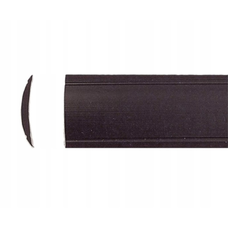 Filling the aluminum strip 12mm black 20mb