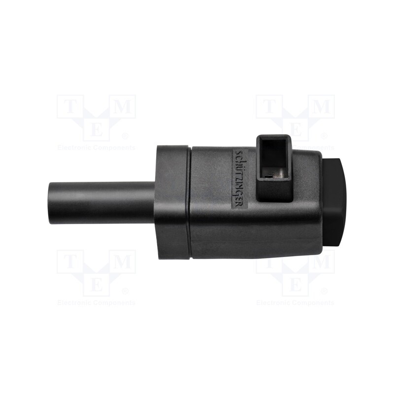 1 pcs x SCHu00dcTZINGER - SDK 799 / SW - Laboratory clamp, black, 300VDC, 16A, screw, nickel, polyamide