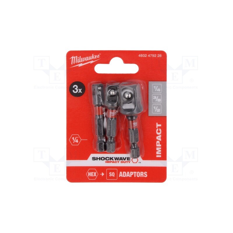 1 set x Milwaukee - 4932479228 - Kit: adapter, 3pcs.
