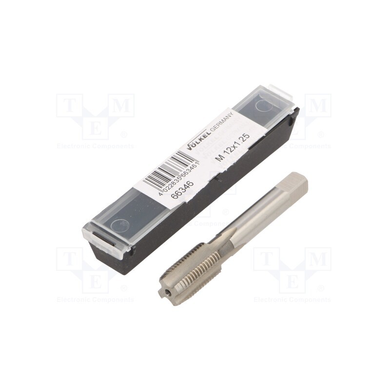 1 pcs x Vu00d6LKEL - 66346 - Tap, high speed steel grounded HSS-G, M12, 1.25, 70mm, 7mm