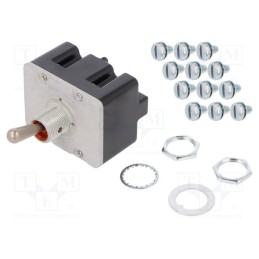 1 pcs x HONEYWELL - 4TL1-12 - Switch: toggle, Pos: 3, 4PDT, ON-ON-ON, 6A/230VAC, 20A/28VDC, IP67