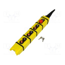 1 pcs x PROMET - W0-KS4-1-2-25S.35.45.55 - Control station, KS, No.of butt: 8, mushroom,round,convex, IP65