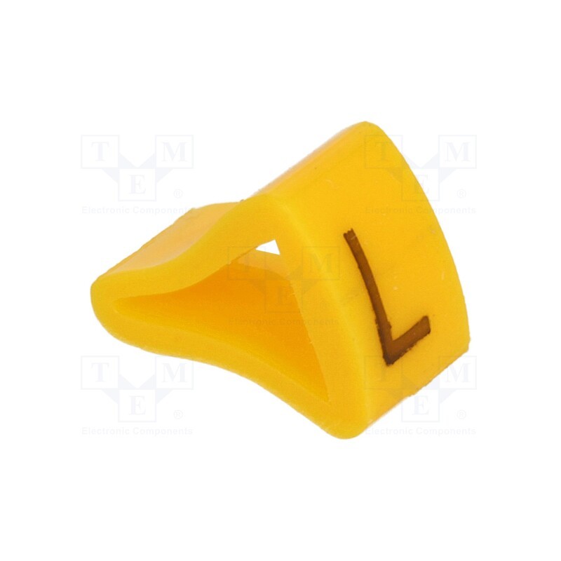 1 pcg x KURANT - MZ-2/L - Markers, Marking: L, 3÷6.5mm, H: 9mm, A: 7mm, -30÷100°C, leaded, L: 5mm