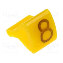 1 pcg x KURANT - MZ-1/8 - Markers, Marking: 8, 1.7÷3.5mm, H: 7mm, A: 6mm, -30÷100°C, leaded