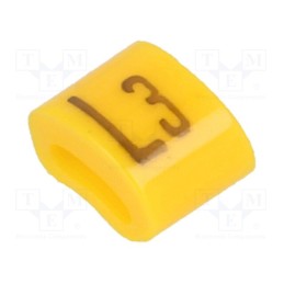 1 pcg x KURANT - MZ-0/L3 - Markers, Marking: L3, 1.1÷2.5mm, H: 3mm, A: 6mm, -30÷100°C, leaded