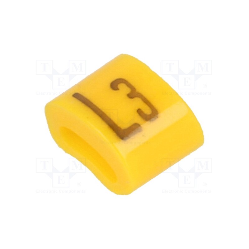 1 pcg x KURANT - MZ-0/L3 - Markers, Marking: L3, 1.1÷2.5mm, H: 3mm, A: 6mm, -30÷100°C, leaded