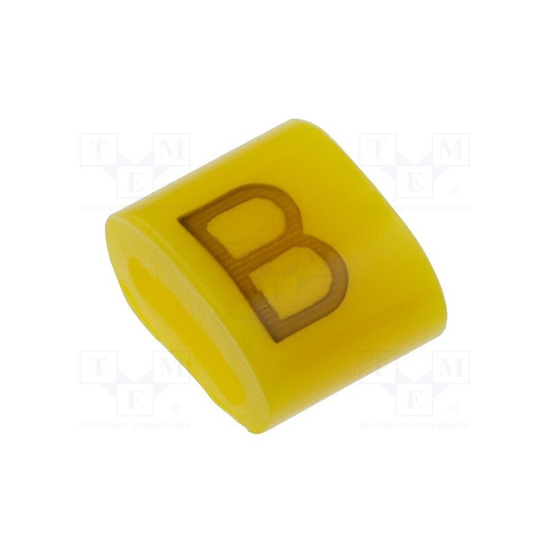1 pcg x KURANT - MZ-0/B - Markers, Marking: B, 1.1÷2.5mm, H: 3mm, A: 6mm, -30÷100°C, leaded
