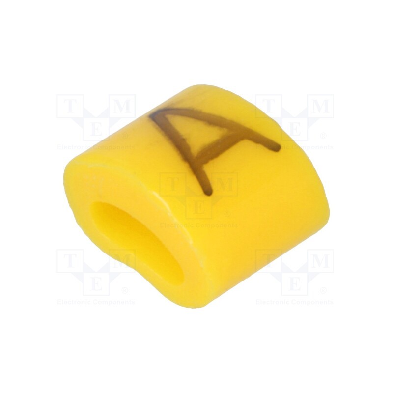 1 pcg x KURANT - MZ-0/A - Markers, Marking: A, 1.1÷2.5mm, H: 3mm, A: 6mm, -30÷100°C, leaded