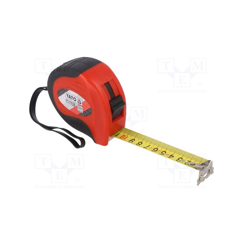 1 pcs x YATO - YT-7128 - Measuring tape, L: 8m, Width: 25mm, Enclos.mat: ABS, Class: II